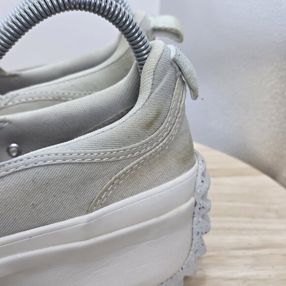 Womens 7.5 - Converse Quilted Run Star Hike Platform Sneaker Khaki WhiteA03959C - Picture 8 of 11